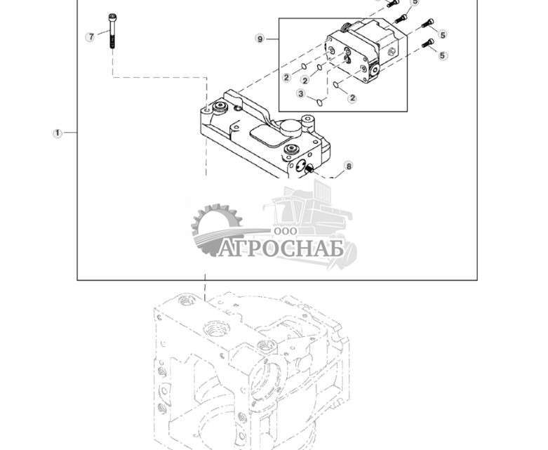 Компоненты гидростатического насоса, распределитель регулирования рабочего объёма - ST26247 13.jpg